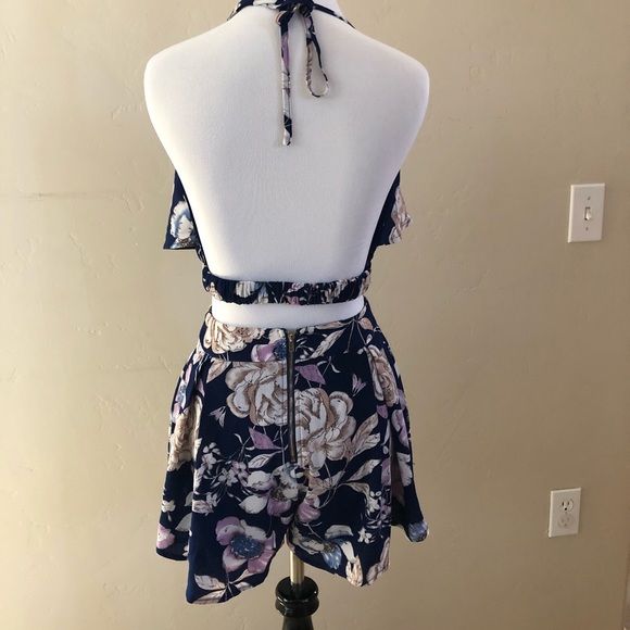 Eden Skye Backless Floral Set - Picture 2 of 4